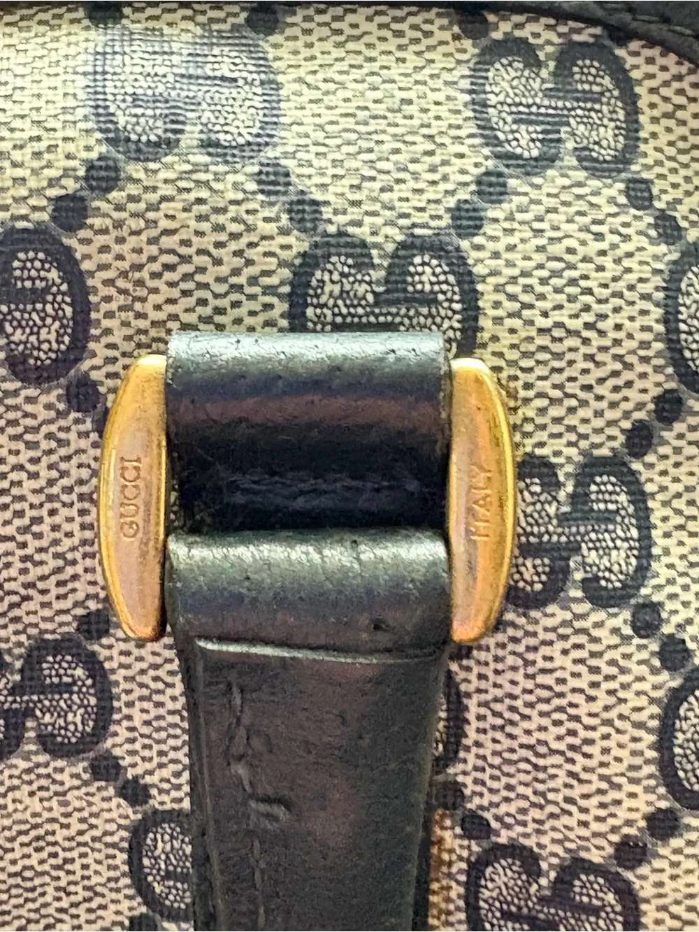 Vintage Gucci Navy GG Supreme Boston Bag - 1983 Archival Piece